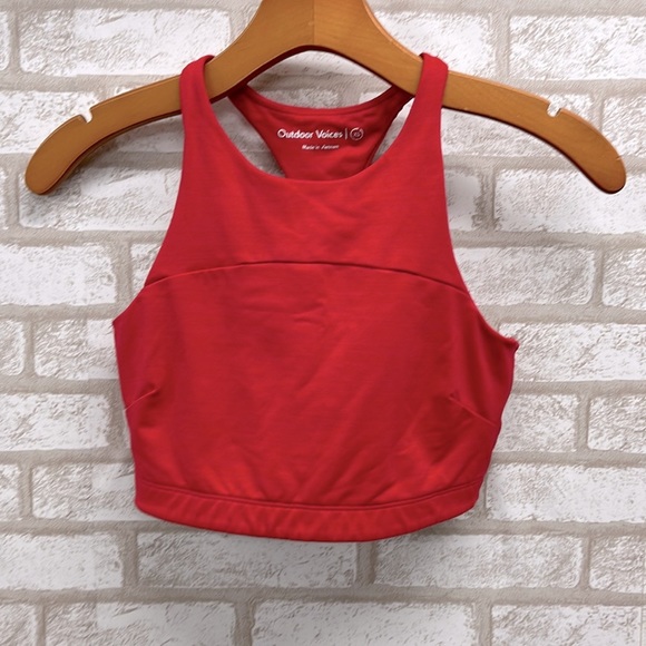 Outdoor Voices Sports Bra in Heather Red XS - Picture 1 of 5